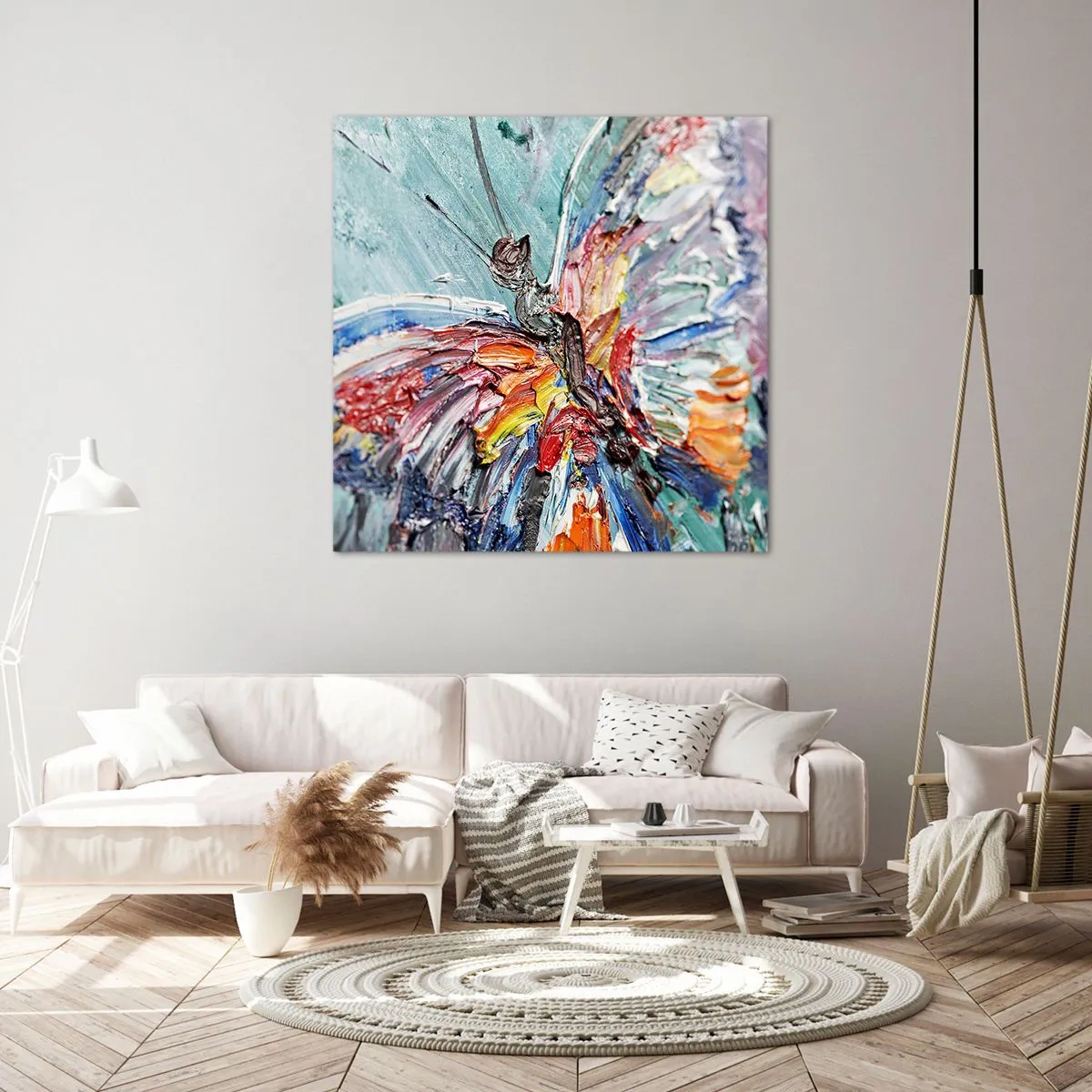 Obraz na plátně - Namalovaný přírodou - 40x40 cm