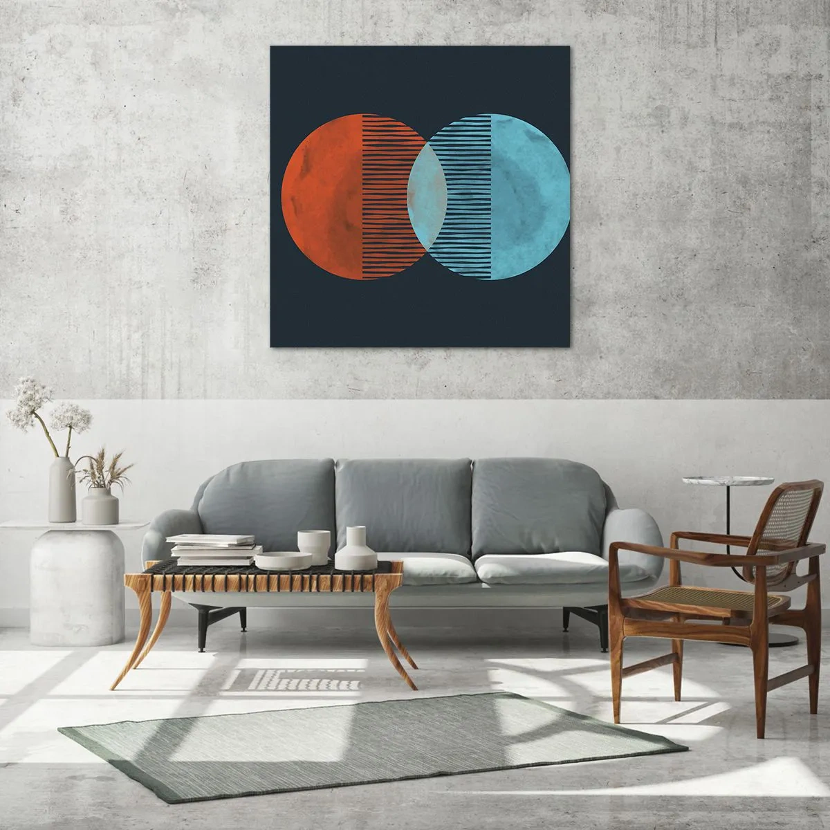 Obraz na skle - Astronomická fantazie - 70x70 cm