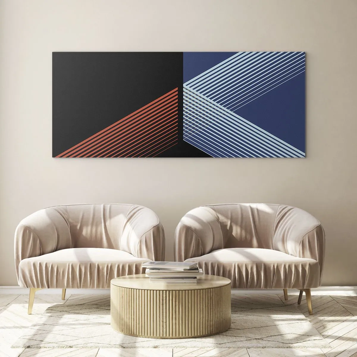 Obraz na skle - Jednoduchý příběh - 100x40 cm