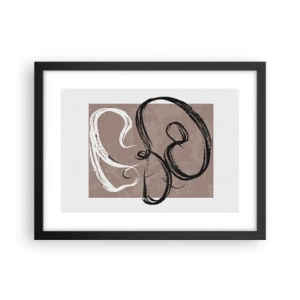 Plakát v černém rámu - Kompozice – hledání úplnosti - 40x30 cm