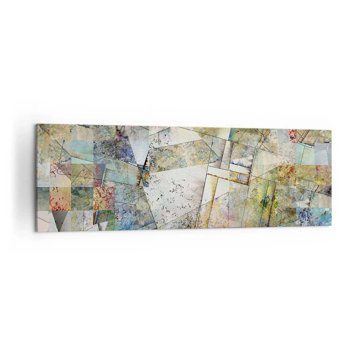 Obraz na plátně - Geometrické přeskupení - 160x50 cm