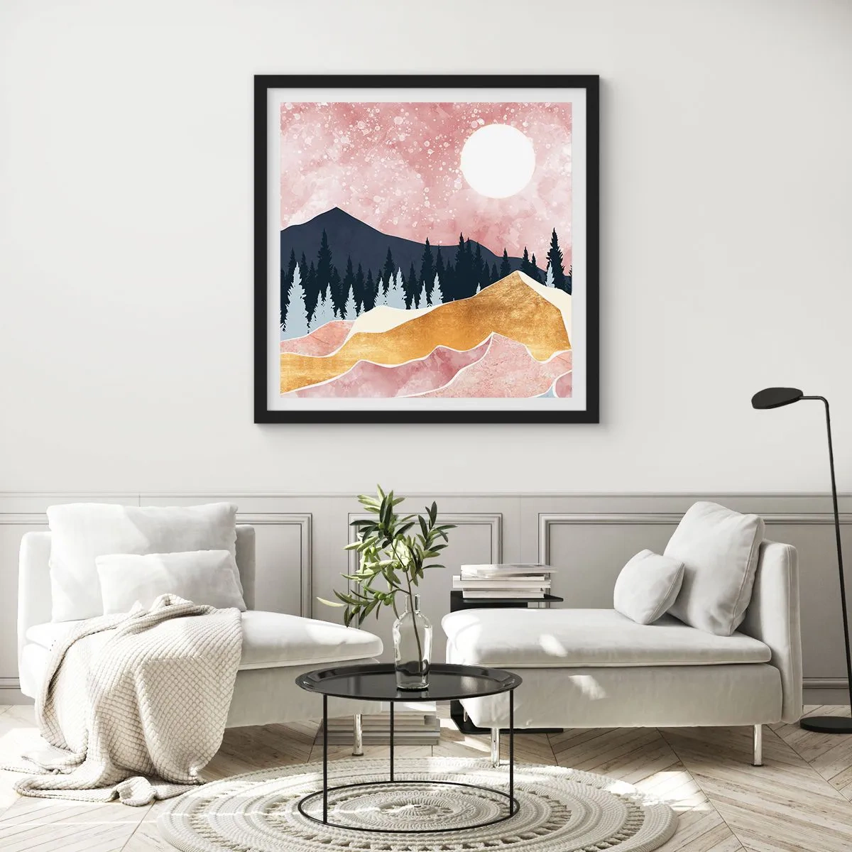 Plakát v černém rámu - Noční hlídka - 60x60 cm