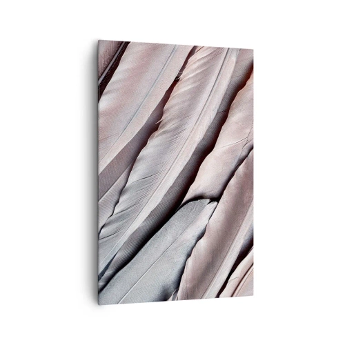 Obraz na plátně - V růžové a stříbrné - 80x120 cm