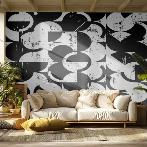 Fototapeta Standard Eco - Bílé je bílé a černé černé - Abstrakce, Kus, Grafika - 450x315 cm