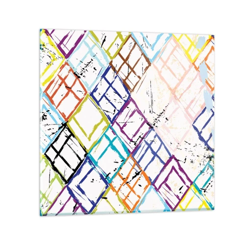 Obraz na skle - Buňky k pronájmu - 70x70 cm