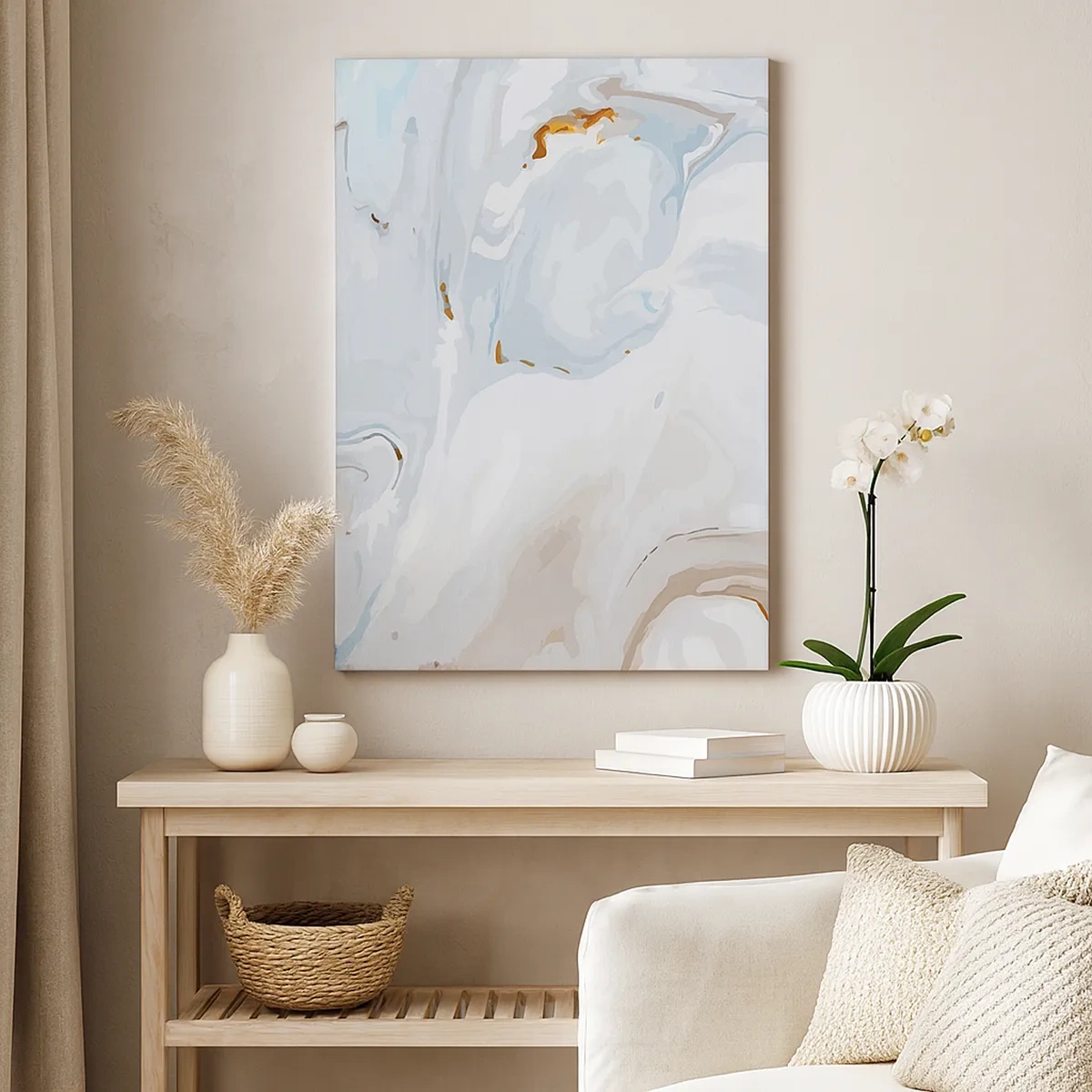 Obraz na plátně - Povznesená bílá - 50x70 cm