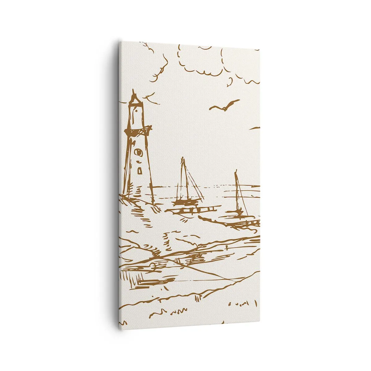 Obraz na plátně - Náčrt letních vzpomínek - 55x100 cm