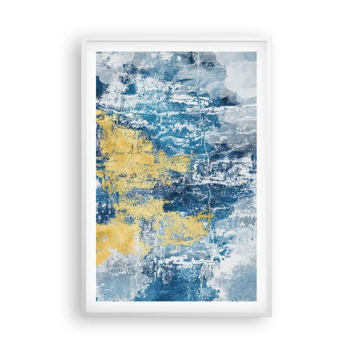 Plakát v bílém rámu - Abstrakce s dobrou náladou - 61x91 cm