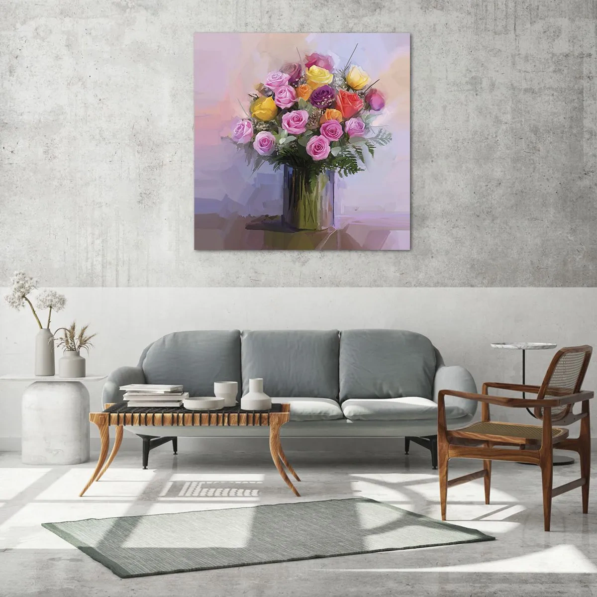 Obraz na skle - Zachycená krása - 40x40 cm