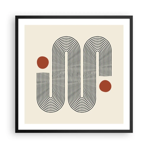 Plakát v černém rámu - Od začátku do konce - 60x60 cm