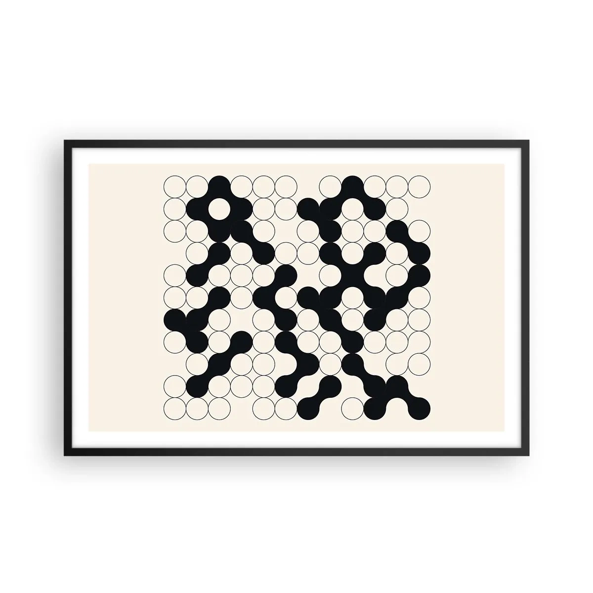 Plakát v černém rámu - Čínská hra – variace - 91x61 cm