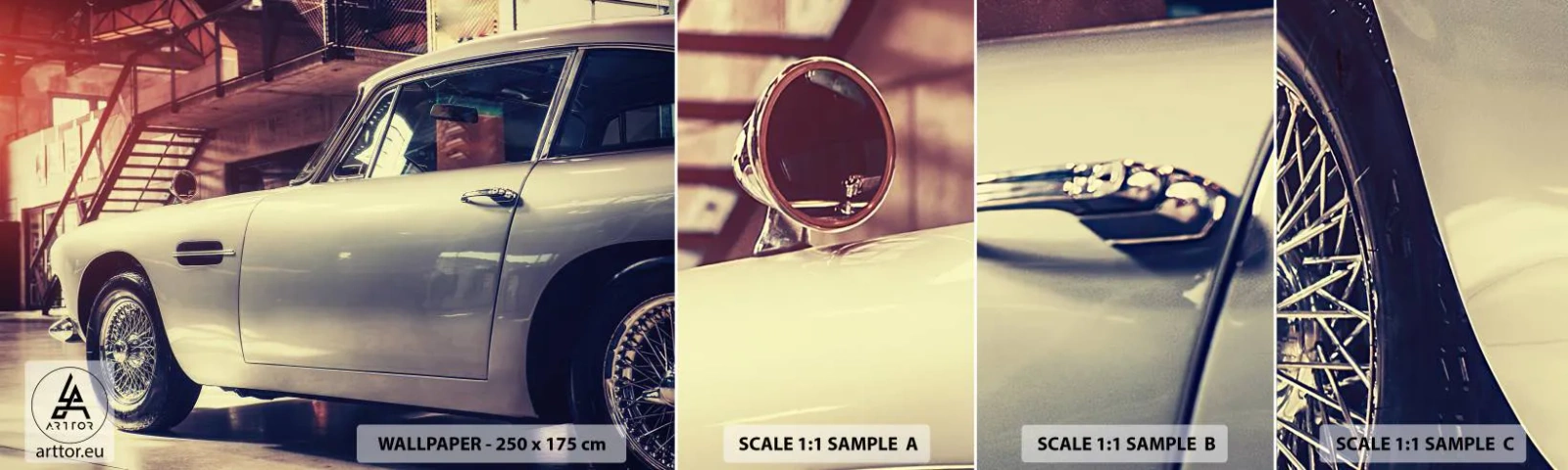 Vzor Fototapety Samolepicí Deluxe Sticker - Klasika nestárne - Auto, Automobilový průmysl, Vinobraní - 100x30 cm