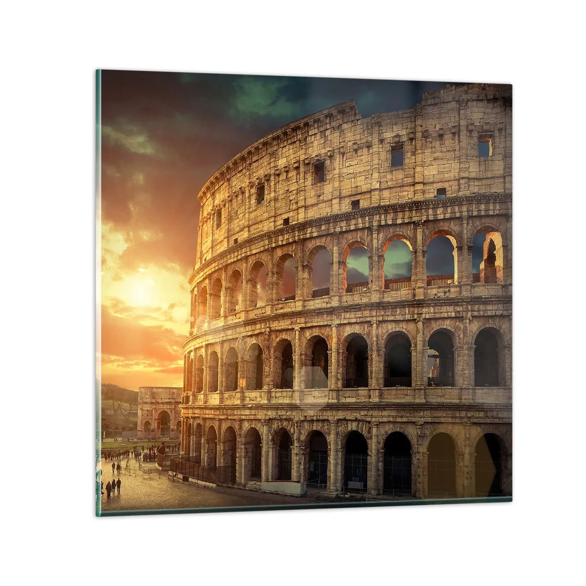 Obraz na skle - Kolosální dojem - 50x50 cm