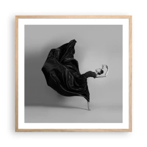 Plakát v rámu světlý dub - Okřídlený hudbou - 60x60 cm