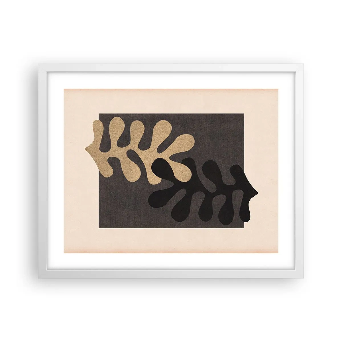 Plakát v bílém rámu - Nepřítomnost a doplnění - 50x40 cm