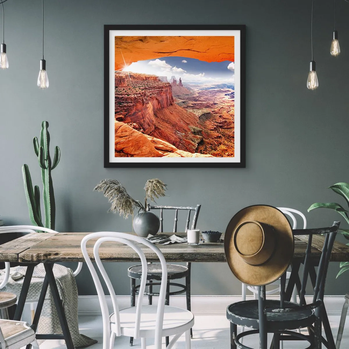 Plakát v černém rámu - Vytesané samotnou přírodou - 50x50 cm