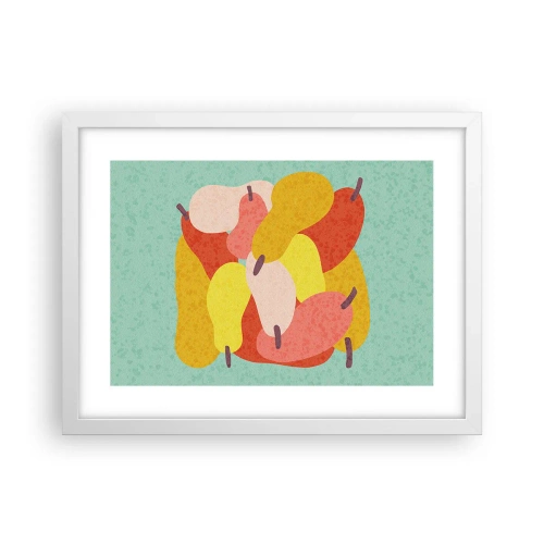 Plakát v bílém rámu - Ochutnejte letní slunce - 40x30 cm