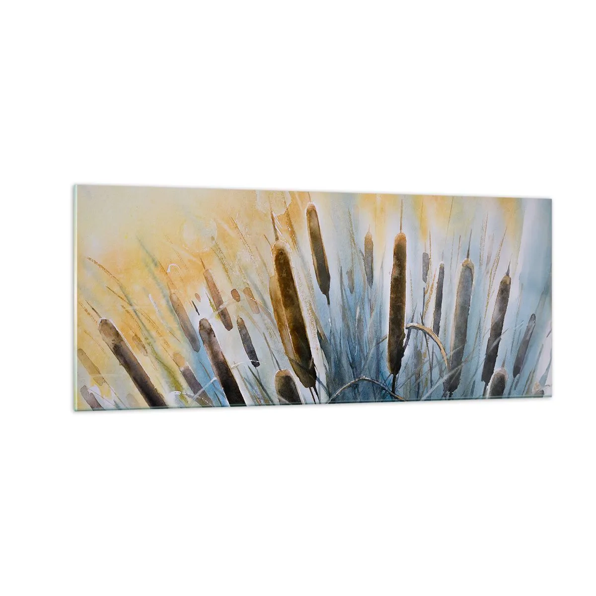 Obraz na skle - Chlad vody, žár slunce - 100x40 cm