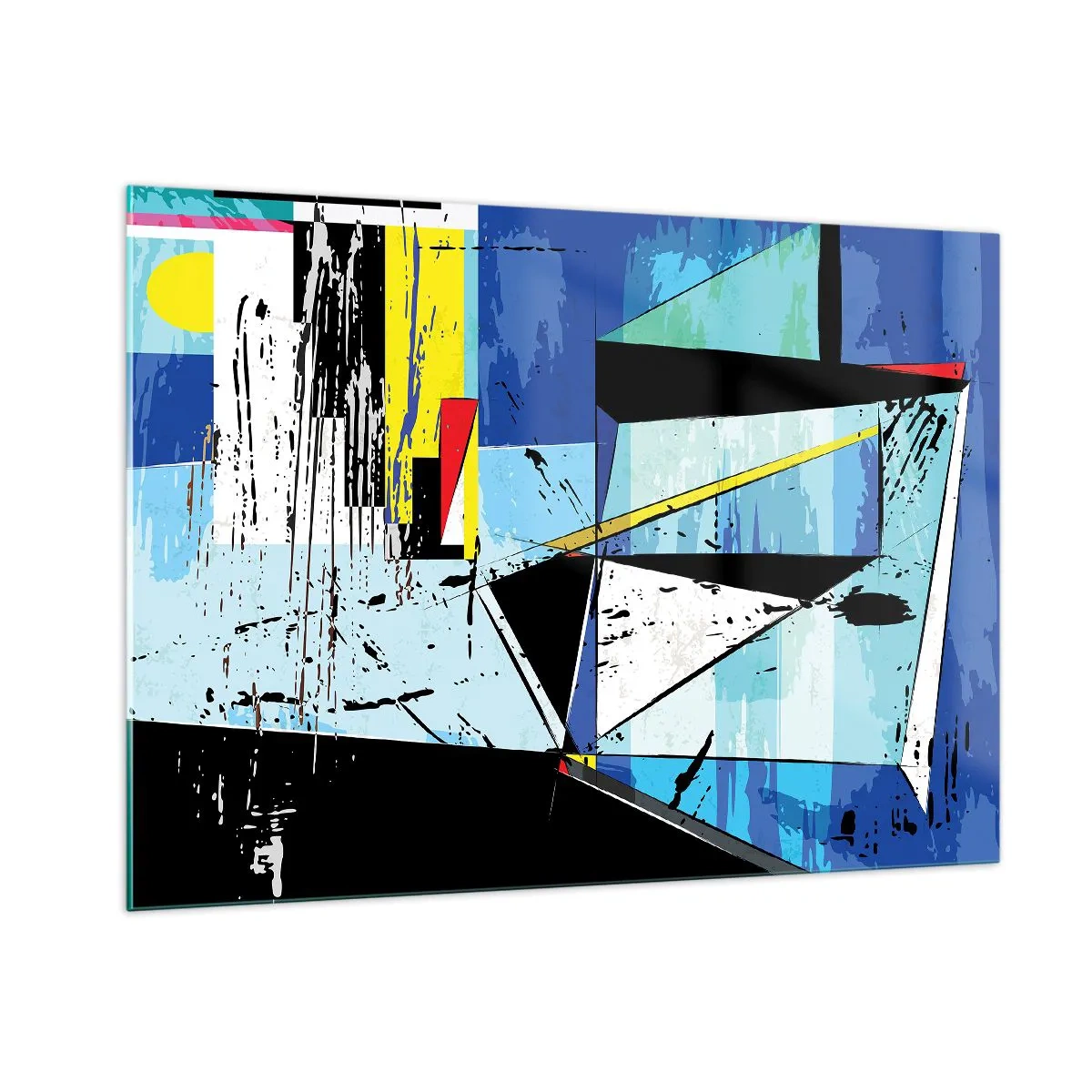 Obraz na skle - Dívat se na svět z úhlu… - 100x70 cm