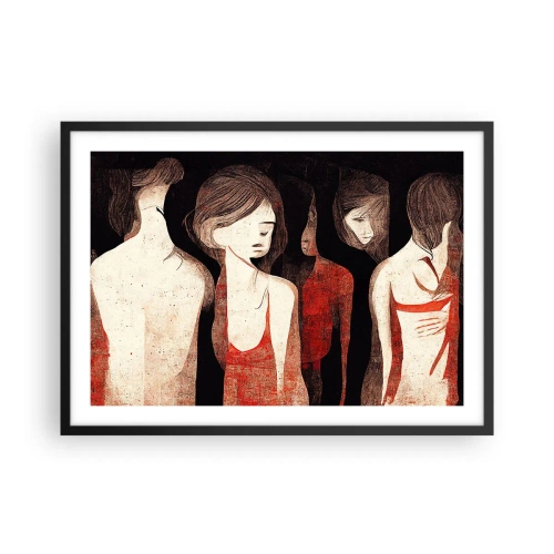Plakát v černém rámu - Madony z temnoty - 70x50 cm