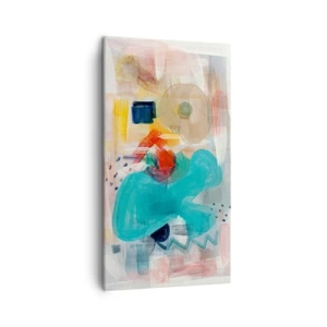 Obraz na plátně - Barevná hra - 45x80 cm