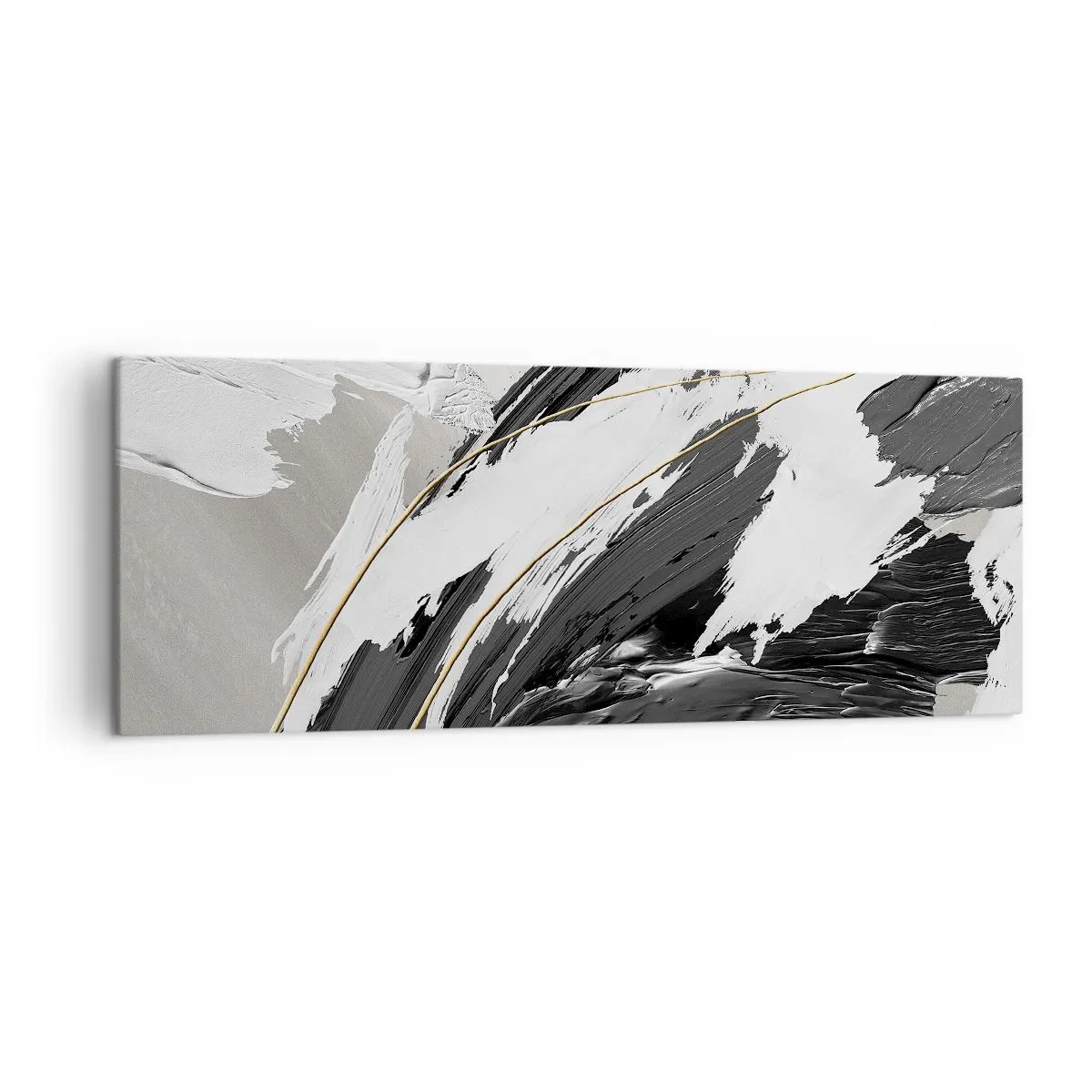 Obraz na plátně - Velkorysá abstrakce - 140x50 cm