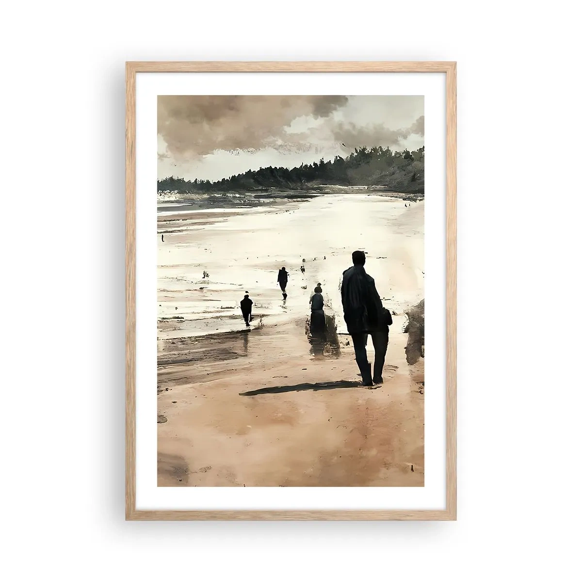 Plakát v rámu světlý dub - Vyvolaní - 50x70 cm