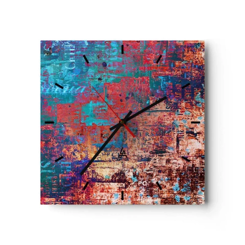 Nástěnné hodiny - Paměť a zapomnění - 40x40 cm