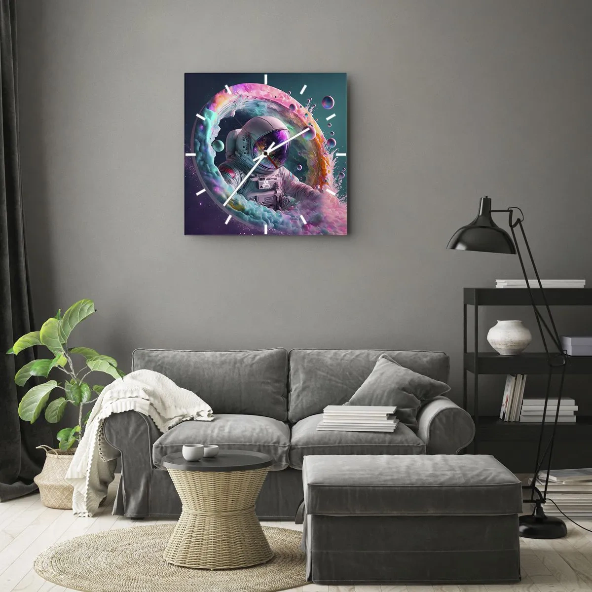 Nástěnné hodiny - Hvězdná brána - 30x30 cm