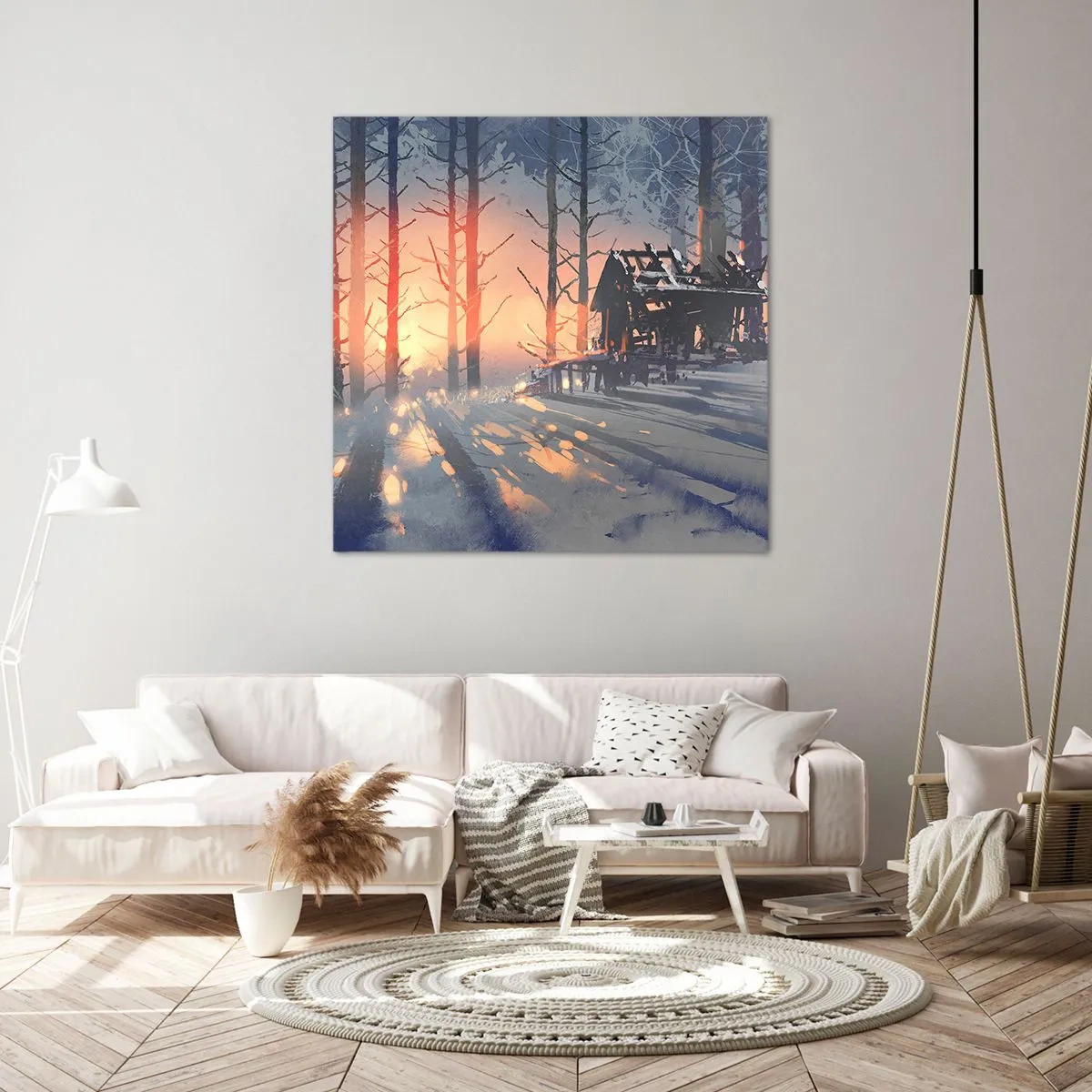 Obraz na plátně - Dívá se tu jenom slunce - 60x60 cm