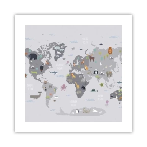 Plakát - Řekni mi, odkud jsi… - 40x40 cm