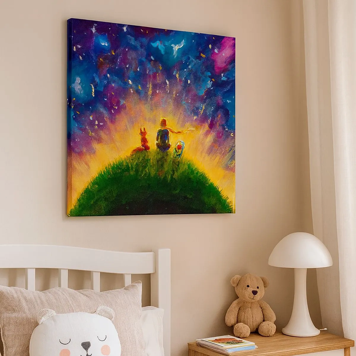 Obraz na plátně - Láska a přátelství - celý svět - 30x30 cm