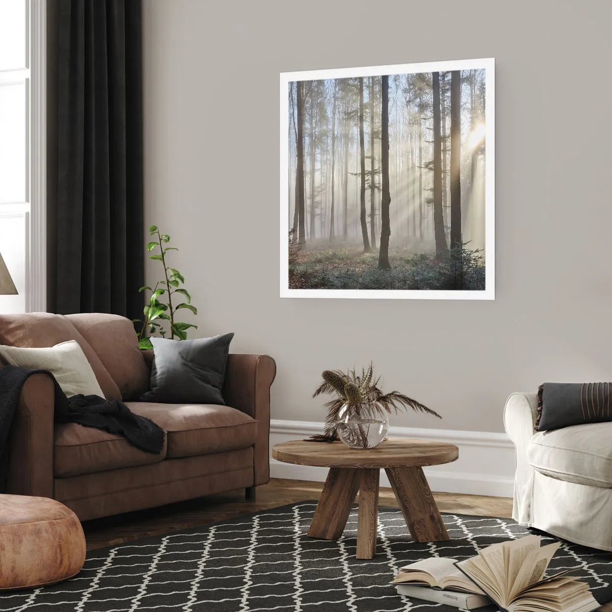 Plakát - Mlha se také vzbudila - 30x30 cm