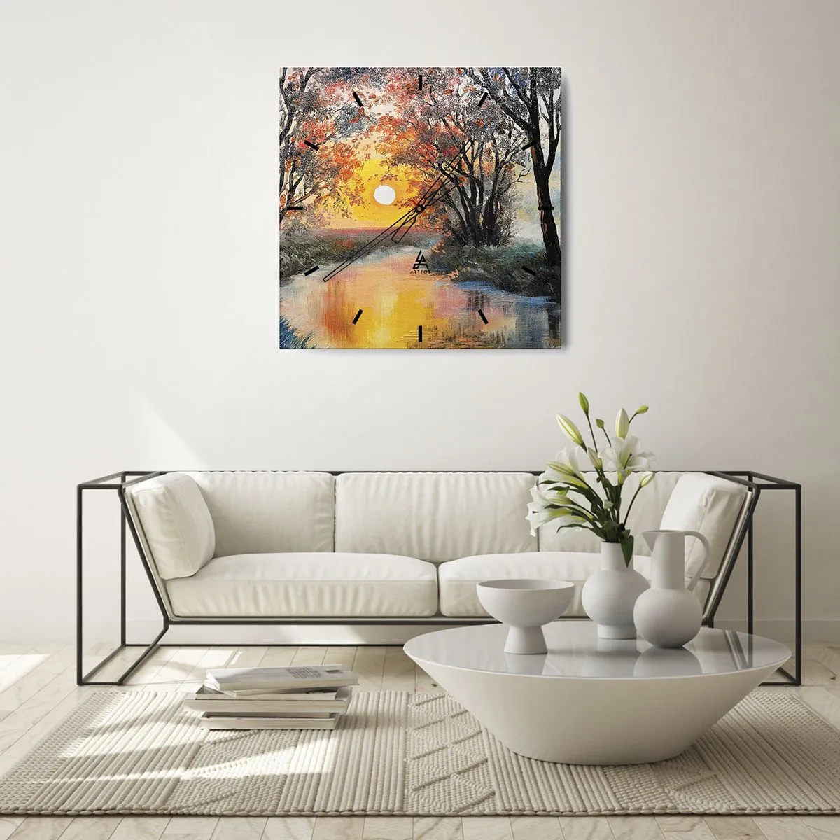 Nástěnné hodiny - Podzimní nádech - 30x30 cm