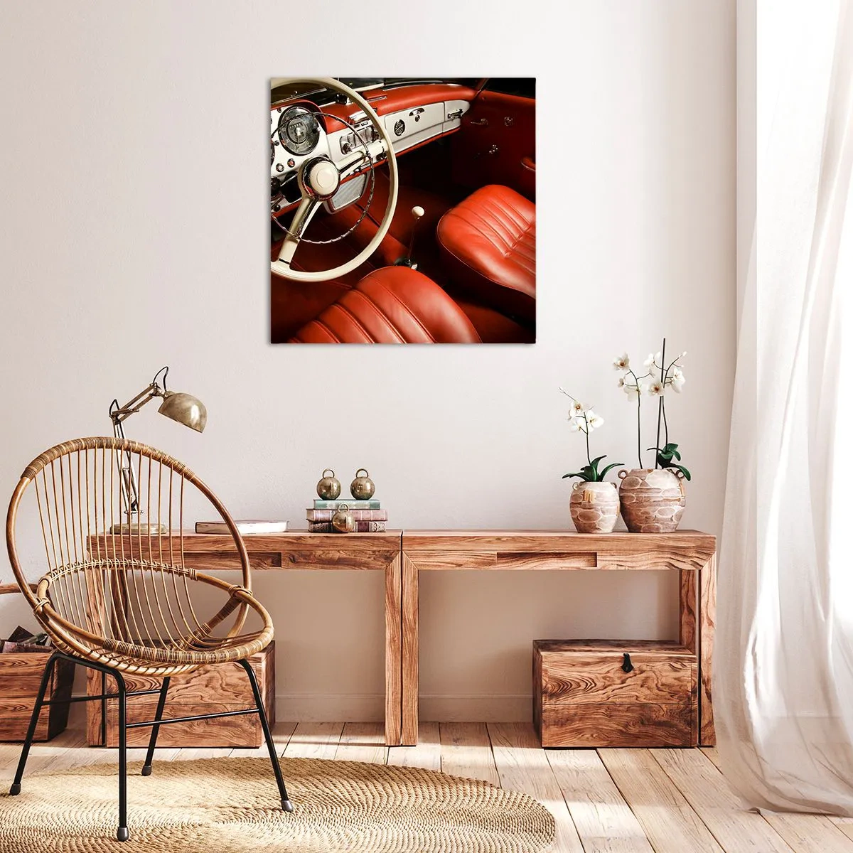 Obraz na plátně - Luxus ve stylu vintage - 40x40 cm
