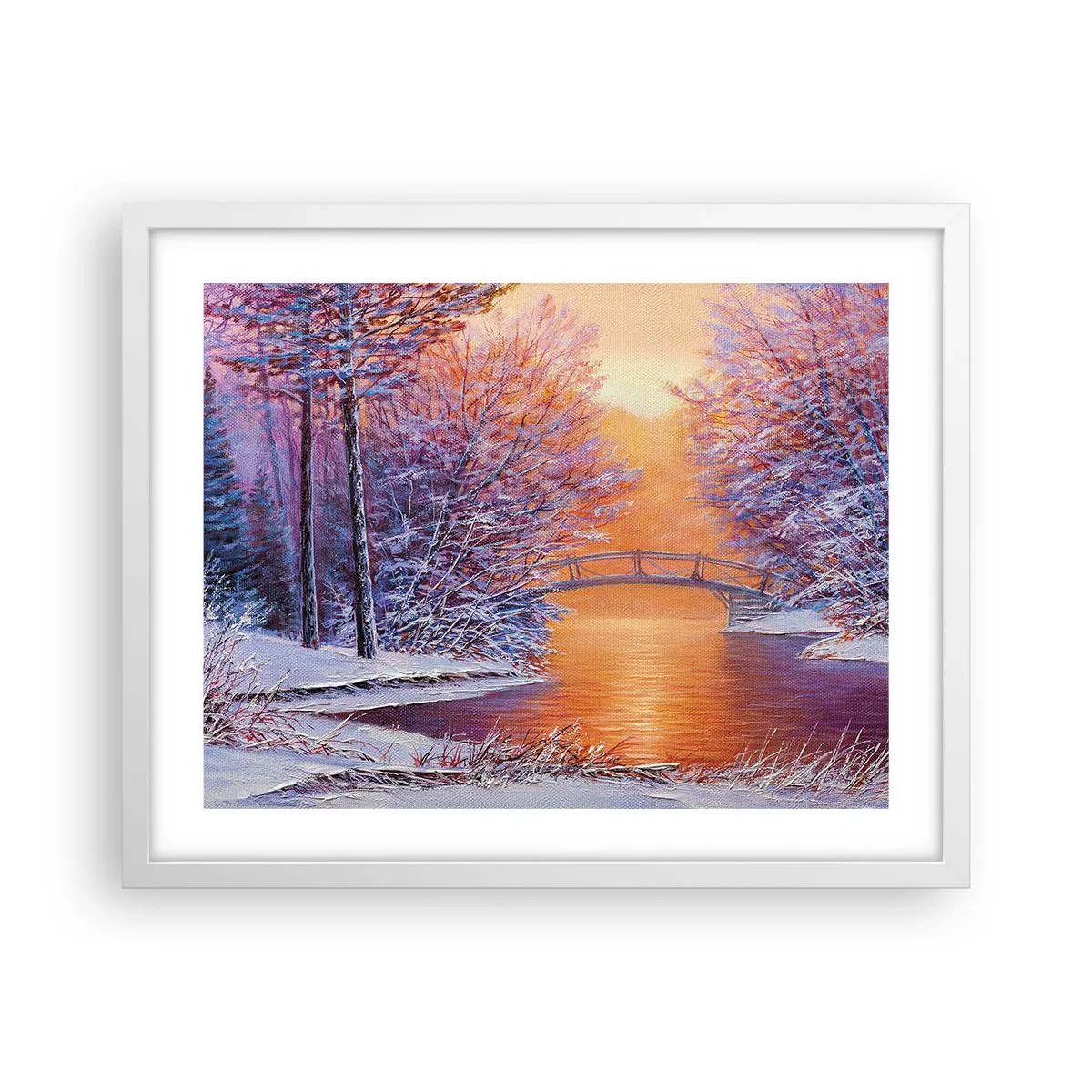 Plakát v bílém rámu - Sejdeme se zde - 50x40 cm