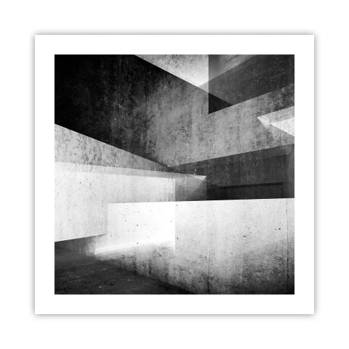 Plakát - Struktura prostoru - 50x50 cm