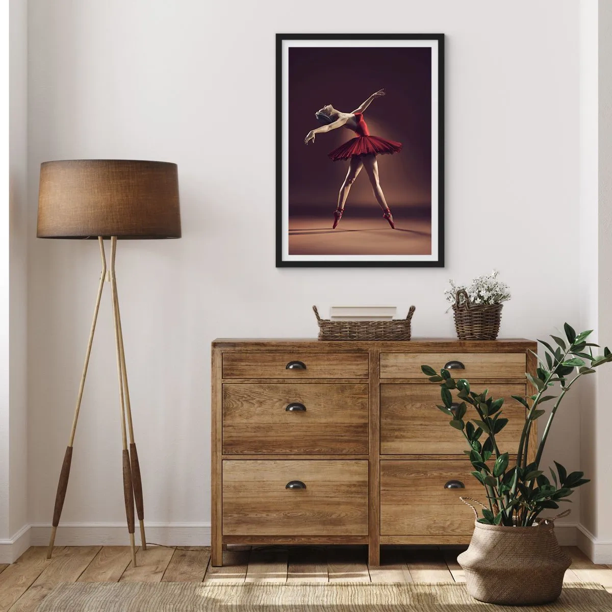 Plakát v černém rámu - Prima balerína - 50x70 cm