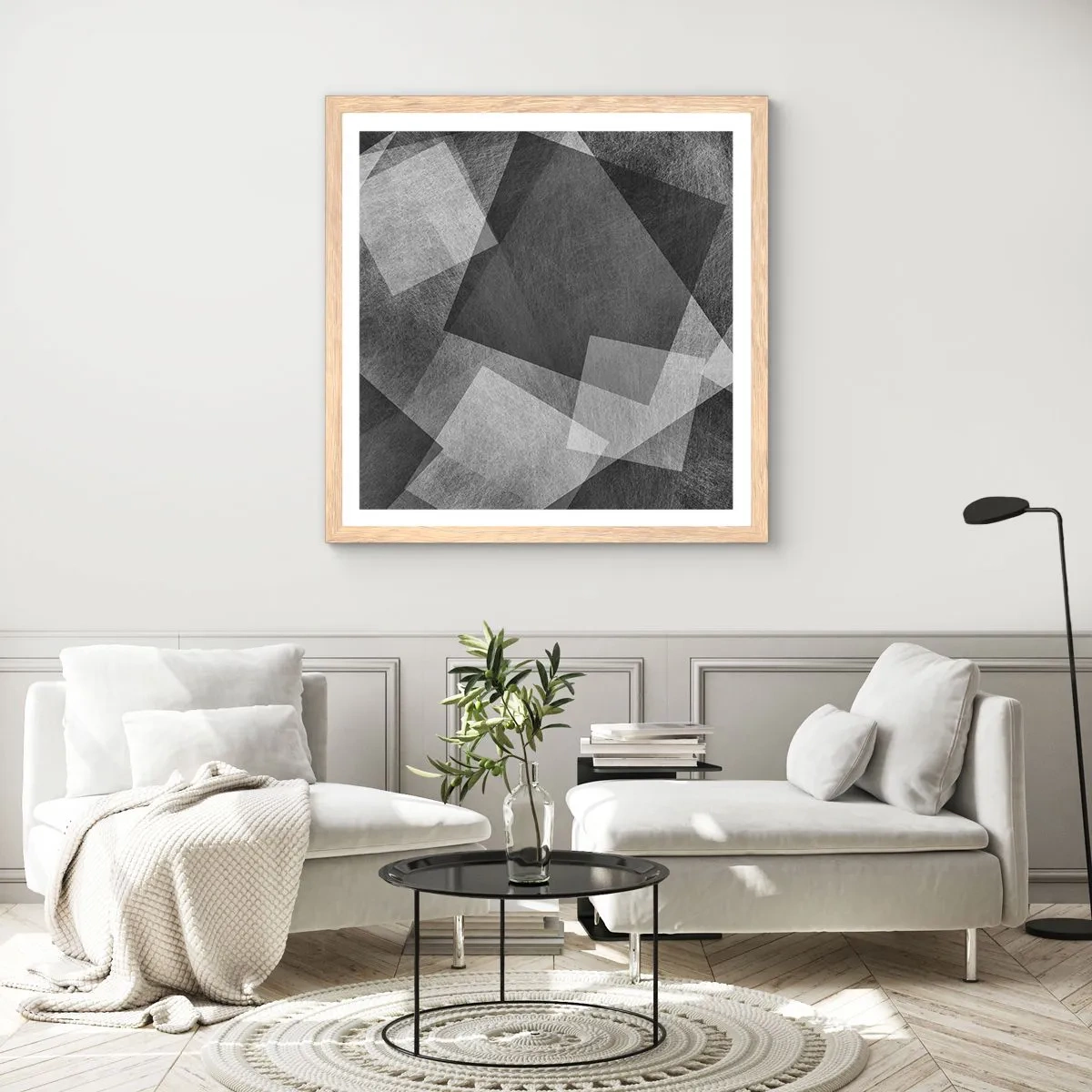 Plakát v rámu světlý dub - Odvěký symbol trvalosti a pořádku - 60x60 cm