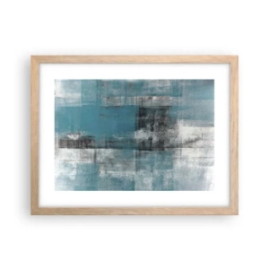 Plakát v rámu světlý dub - Voda a vzduch - 40x30 cm