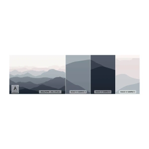 Fototapeta Vzorek Standard Eco - Vlny hor - Abstrakce, Grafika, hory - 100x30 cm