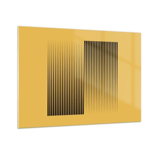 Obraz na skle - Čtverec protikladů - 100x70 cm