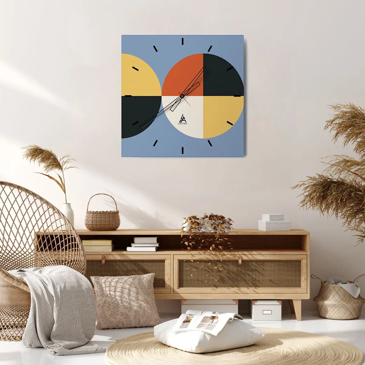 Nástěnné hodiny - Koukej a počítej - 40x40 cm