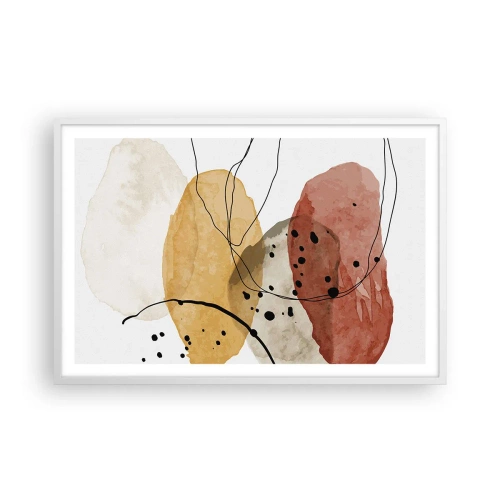 Plakát v bílém rámu - Jako lehký, průzračný vzduch - 91x61 cm