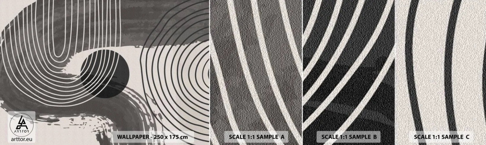 Vzor Fototapety Samolepicí Deluxe Sticker - Ovál vítězí - Abstrakce, Minimalismus, Kus - 100x30 cm