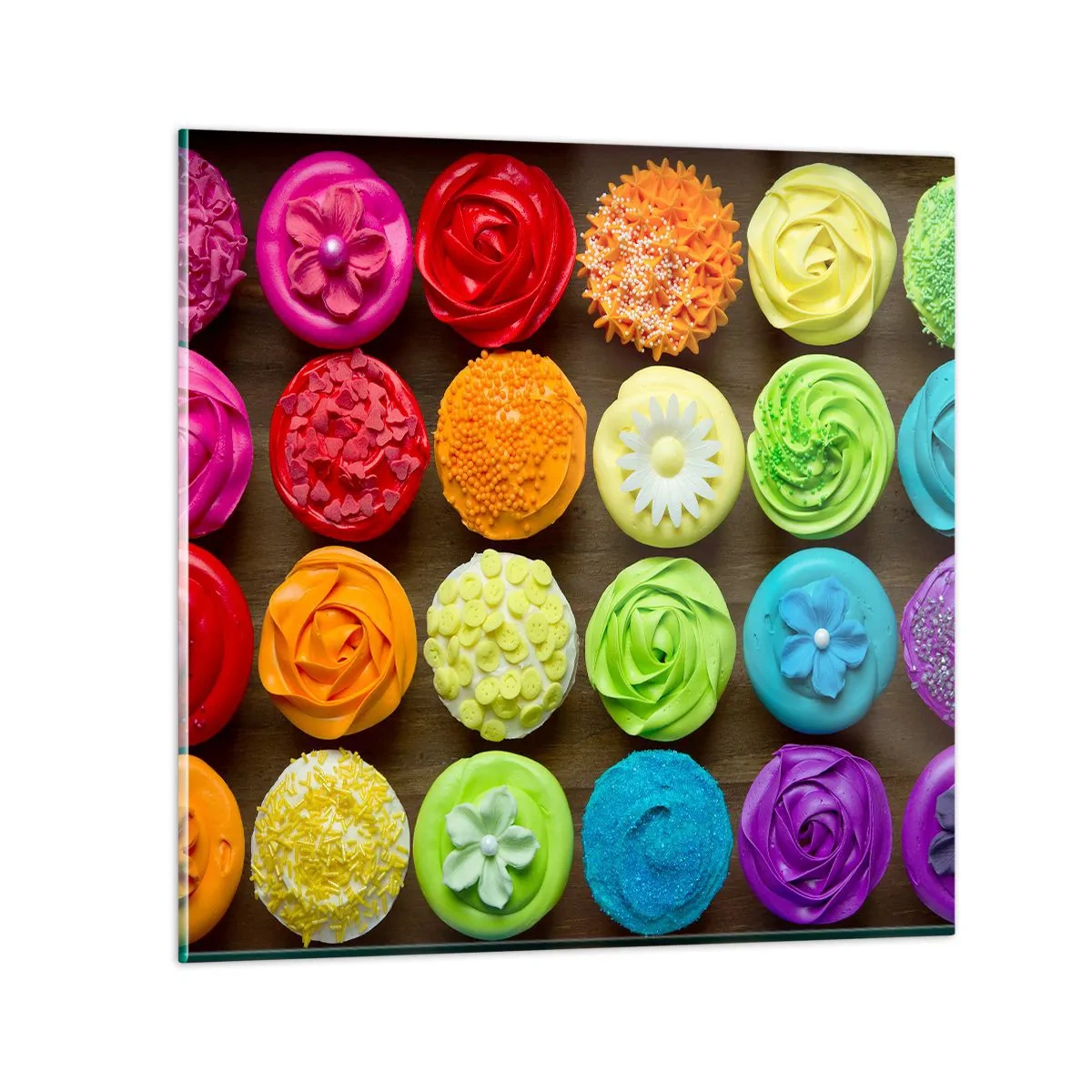 Obraz na skle - Každé jiné - všechny skvělé - 50x50 cm