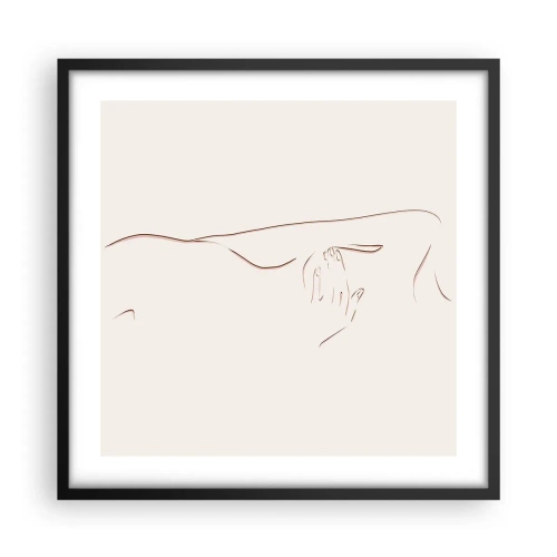 Plakát v černém rámu - Tvar touhy - 50x50 cm