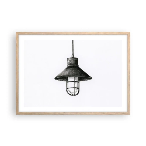 Plakát v rámu světlý dub - Jako před lety… - 70x50 cm