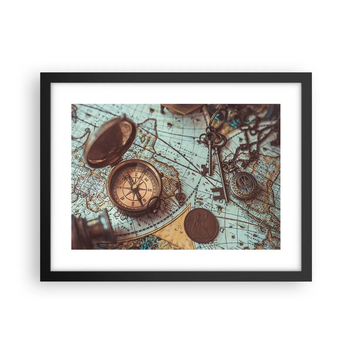 Plakát v černém rámu - Pro dobrodruha - 40x30 cm