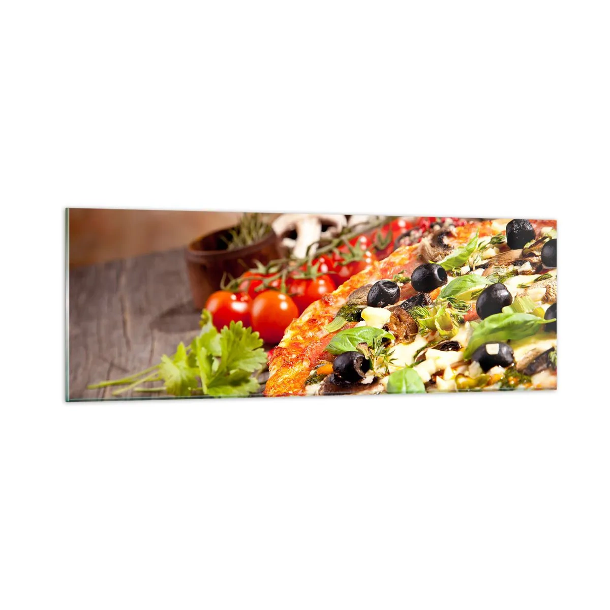 Obraz na skle - Z telurických složek - 90x30 cm